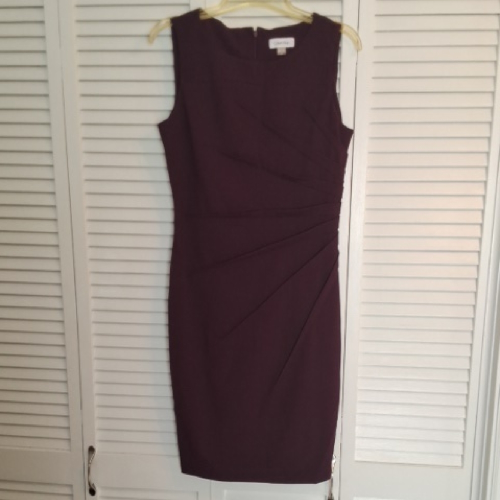 Calvin Klein Deep Purple Midi Dress